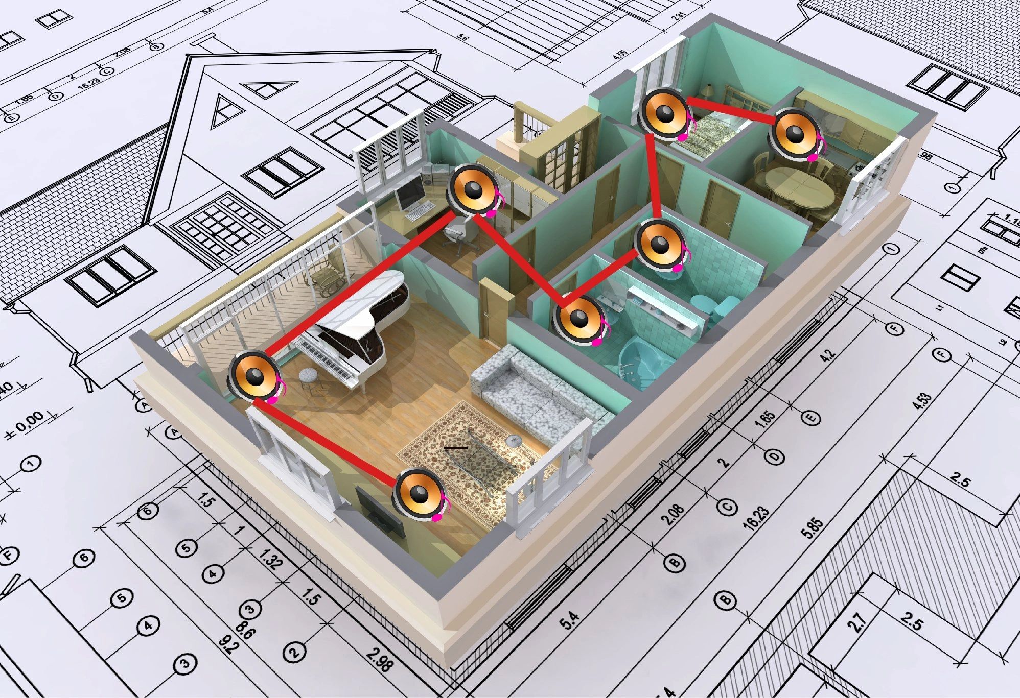 מערכות שמע מתקדמות מבית JBL לבתים ולעסקים